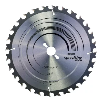   Bosch PRO Wood körfűrészlap, 300x3,2x30 mm 28 fog, kemény fa, rétegelt lemez, forgácslap