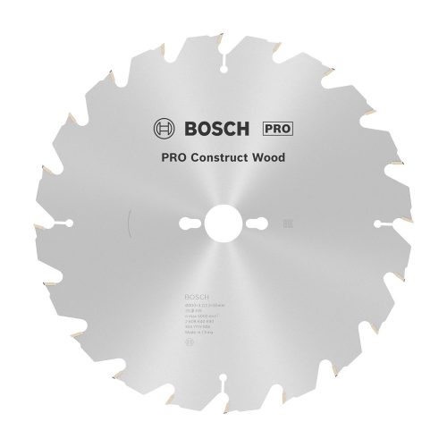 Bosch PRO Construct Wood körfűrészlap, 300x3,2x30 mm 20 fog, építőipari és szennyezett fához