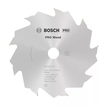  Bosch PRO Wood körfűrészlap, 130x2x16 mm 9 fog, kemény fa, rétegelt lemez, forgácslap