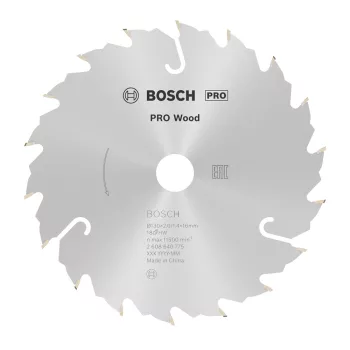   Bosch PRO Wood körfűrészlap, 130x2x16 mm 18 fog, kemény fa, rétegelt lemez, forgácslap