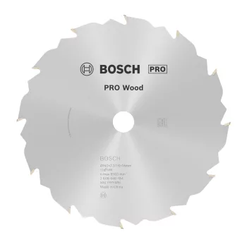   Bosch PRO Wood körfűrészlap, 160x2,2x16 mm 12 fog, kemény fa, rétegelt lemez, forgácslap