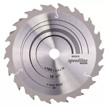   Bosch PRO Wood körfűrészlap, 160x2,2x16 mm 18 fog, kemény fa, rétegelt lemez, forgácslap