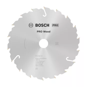   Bosch PRO Wood körfűrészlap, 160x2,2x20 mm 18 fog, kemény fa, rétegelt lemez, forgácslap