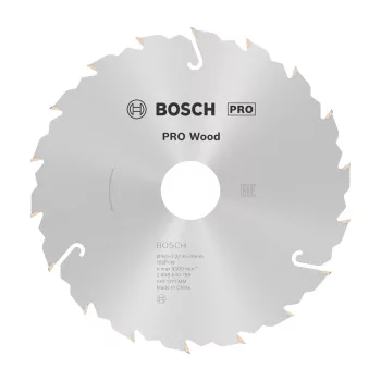   Bosch PRO Wood körfűrészlap, 165x2,2x30 mm 18 fog, kemény fa, rétegelt lemez, forgácslap