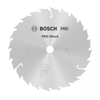   Bosch PRO Wood körfűrészlap, 184x2,2x16 mm 24 fog, kemény fa, rétegelt lemez, forgácslap