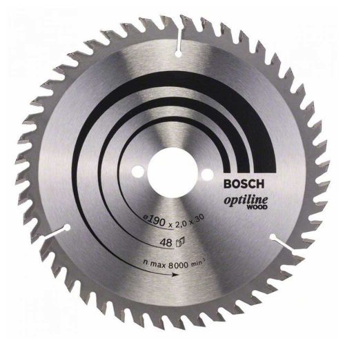 Bosch körfurészlap fához 190x2,0x30mm, 48 fog