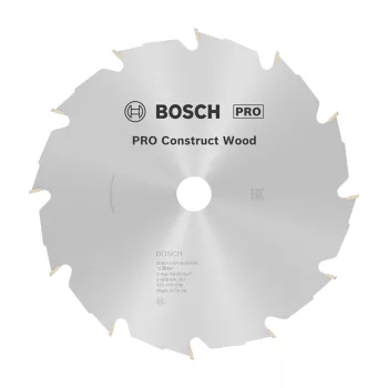   Bosch PRO Construct Wood körfűrészlap, 190x2,6x20 mm 12 fog, építőipari és szennyezett fához