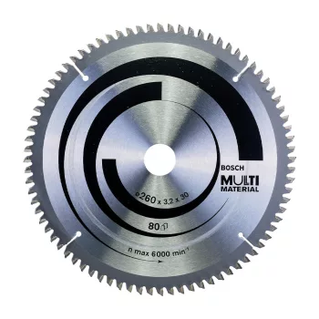   Bosch PRO Multi Material körfűrészlap, 260x3,2x30 mm 80 fog, többféle anyaghoz