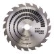 Bosch PRO Construct Wood körfűrészlap, 250x3,2x30 mm 20 fog, építőipari és szennyezett fához
