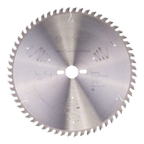 Bosch EXPERT körfűrészlap 303x3,2/2,2 30 T60 fog, DH asztali fűrészekhez, laminált lapokhoz