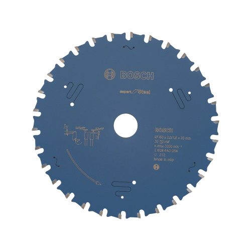 Bosch EXPERT Steel körfűrészlap 160x2,0/1,6 T30 fog, HLTCG kézi fűrészekhez, acélhoz