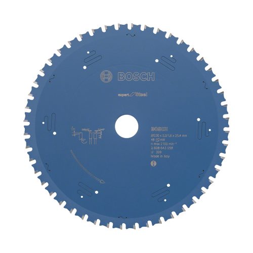 Bosch EXPERT Steel körfűrészlap 230x2,0/1,6 25,4 T48 fog, HLTCG kézi fűrészekhez, acélhoz