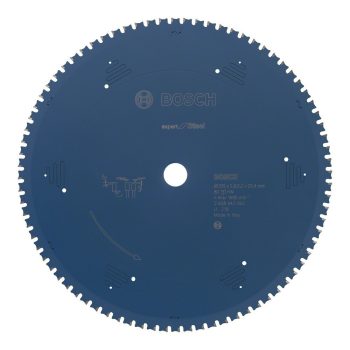   Bosch EXPERT Steel körfűrészlap 355x2,6/2,2 25,4 T80 fog, HLTCG gérvágó fűrészekhez, acélhoz
