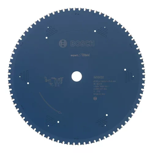 Bosch EXPERT Steel körfűrészlap 355x2,6/2,2 25,4 T80 fog, HLTCG gérvágó fűrészekhez, acélhoz (Regisztrációval akár ajándék is elérhető!)