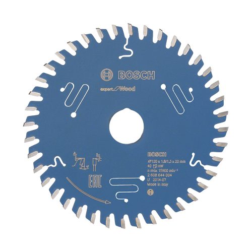 Bosch EXPERT Wood körfűrészlap 120x1,8/1,3 20 T40 fog, ATB kézi fűrészekhez, fához