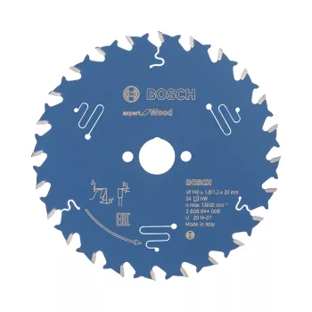   Bosch EXPERT Wood körfűrészlap 140x1,8/1,3 20 T24 fog, ATB kézi fűrészekhez, fához