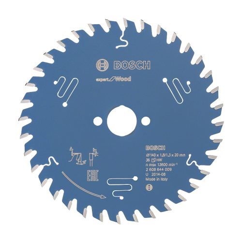 Bosch EXPERT Wood körfűrészlap 140x1,8/1,3 20 T36 fog, ATB kézi fűrészekhez, fához