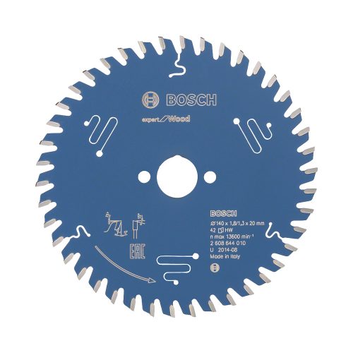 Bosch EXPERT Wood körfűrészlap 140x1,8/1,3 20 T42 fog, ATB kézi fűrészekhez, fához