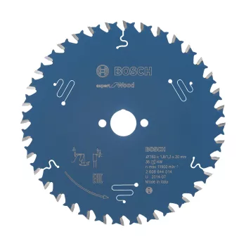   Bosch EXPERT Wood körfűrészlap 160x1,8/1,3 20 T36 fog, ATB kézi fűrészekhez, fához
