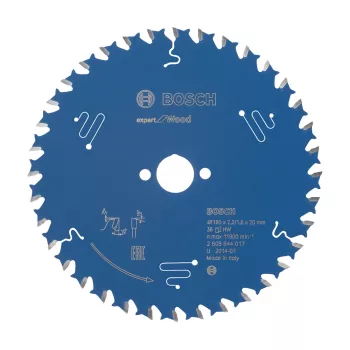   Bosch EXPERT Wood körfűrészlap 160x2,2/1,6 20 T36 fog, ATB kézi fűrészekhez, fához
