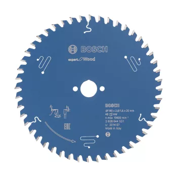   Bosch EXPERT Wood körfűrészlap 180x2,6/1,6 20 T48 fog, ATB kézi fűrészekhez, fához