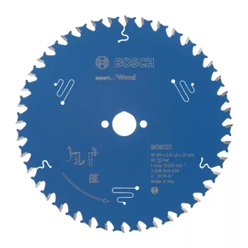   Bosch EXPERT Wood körfűrészlap 184x2,6/1,6 20 T40 fog, ATB kézi fűrészekhez, fához