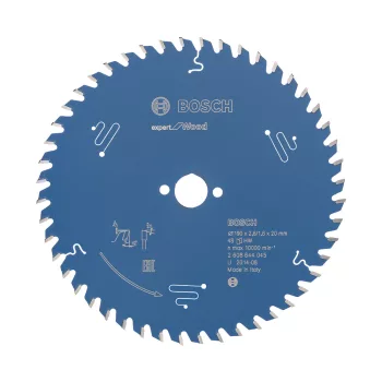   Bosch EXPERT Wood körfűrészlap 190x2,6/1,6 20 T48 fog, ATB kézi fűrészekhez, fához