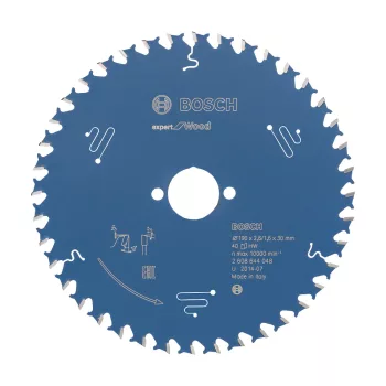   Bosch EXPERT Wood körfűrészlap 190x2,6/1,6 30 T40 fog, ATB kézi fűrészekhez, fához