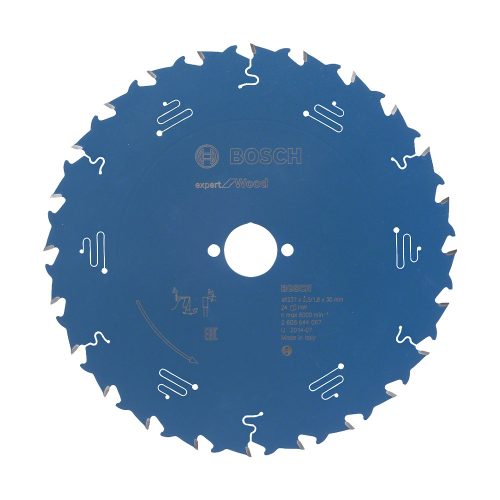 Bosch EXPERT Wood körfűrészlap 237x2,5/1,8 30 T24 fog, ATB kézi fűrészekhez, fához