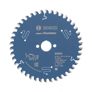   Bosch EXPERT Aluminium körfűrészlap 140x1,8/1,3 20 T42 fog, HLTCG, alumínium, nemvasfémek (Regisztrációval akár ajándék is elérhető!)
