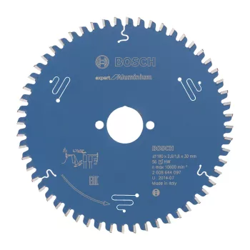   Bosch EXPERT Aluminium körfűrészlap 180x2,6/1,6 30 T56 fog, HLTCG, alumínium, nemvasfémek (Regisztrációval akár ajándék is elérhető!)
