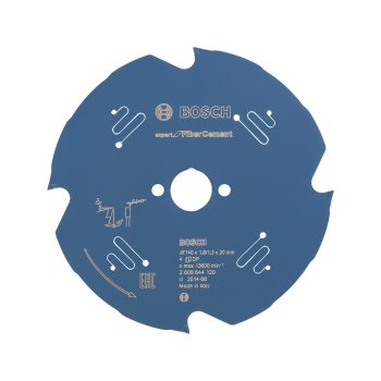  Bosch EXPERT Fiber Cement körfűrészlap 140x1,8/1,3 20 T4 fog kézi körfűrészekhez, betonitlaphoz