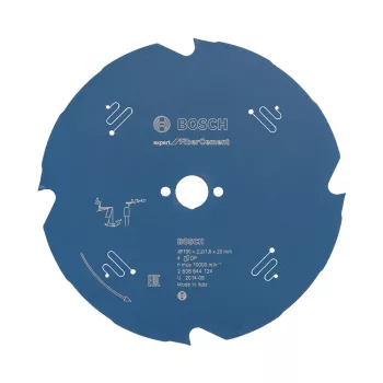   Bosch EXPERT Fiber Cement körfűrészlap 190x2,2/1,6 20 T4 fog kézi körfűrészekhez, betonitlaphoz (Regisztrációval akár ajándék is elérhető!)
