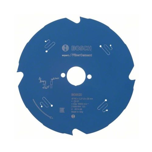 Bosch EXPERT Fiber Cement körfűrészlap 190x2,2/1,6 30 T4 fog kézi körfűrészekhez, betonitlaphoz