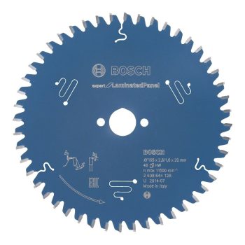   Bosch EXPERT Laminated Panel körfűrészlap 165x2,6/1,6 20 T48 fog, kézi fűrészekhez, parkettához