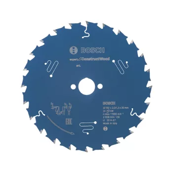   Bosch EXPERT Construct Wood körfűrészlap 160x2/1,3 20 T24 fog, szennyezett fához