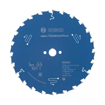   Bosch EXPERT Construct Wood körfűrészlap 184x2/1,3 16 T24 fog, szennyezett fához