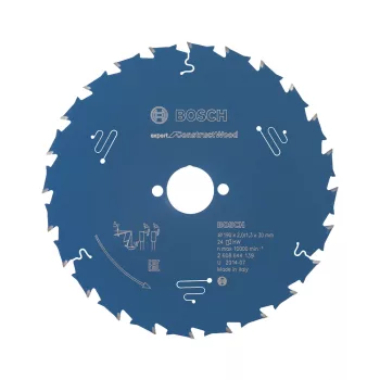   Bosch EXPERT Construct Wood körfűrészlap 190x2/1,3 30 T24 fog, szennyezett fához