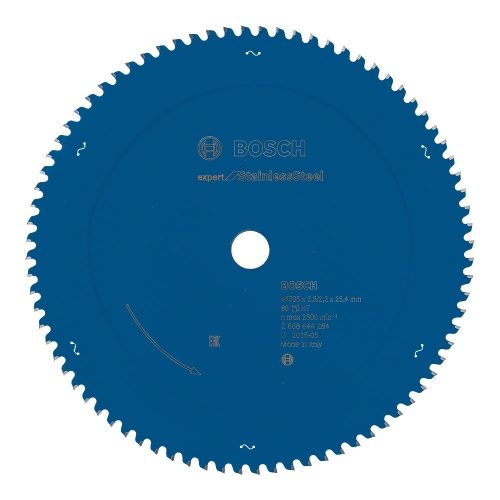 Bosch EXPERT Stainless Steel körfűrészlap 305x2,5/2,2 25,4 T80 fog, HLTCG, rozsdamentes acélhoz