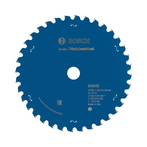 Bosch EXPERT Stainless Steel körfűrészlap 185x1,9/1,6 20 T36 fog, HLTCG, rozsdamentes acélhoz
