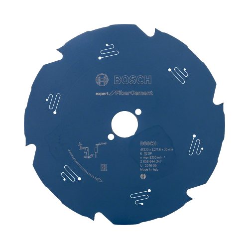 Bosch EXPERT Fiber Cement körfűrészlap 230x2,2/1,6 30 T6 fog, kézi körfűrészekhez betonitlaphoz