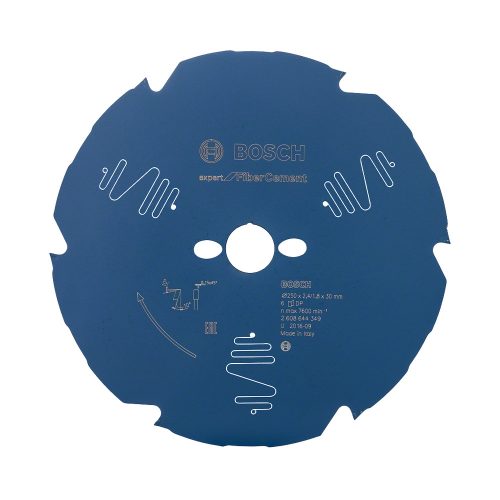 Bosch EXPERT Fiber Cement körfűrészlap 250x2,2/1,6 30 T6 fog, gérvágó fűrészekhez betonitlaphoz