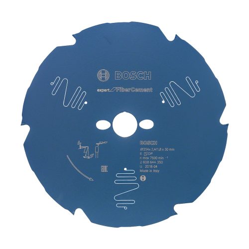 Bosch EXPERT Fiber Cement körfűrészlap 254x2,2/1,6 30 T6 fog, gérvágó fűrészekhez betonitlaphoz