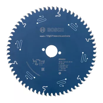   Bosch EXPERT körfűrészlap 230x2,6/1,6 30 T64 fog, kézi fűrészekhez rétegelt, kompozit anyag (Regisztrációval akár ajándék is elérhető!)