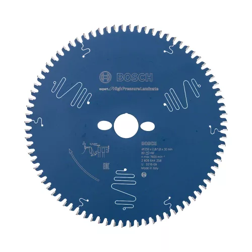 Bosch EXPERT körfűrészlap 250x2,6/1,6 30 T80 fog, gérvágó fűrészekhez rétegelt, kompozit anyag (Regisztrációval akár ajándék is elérhető!)