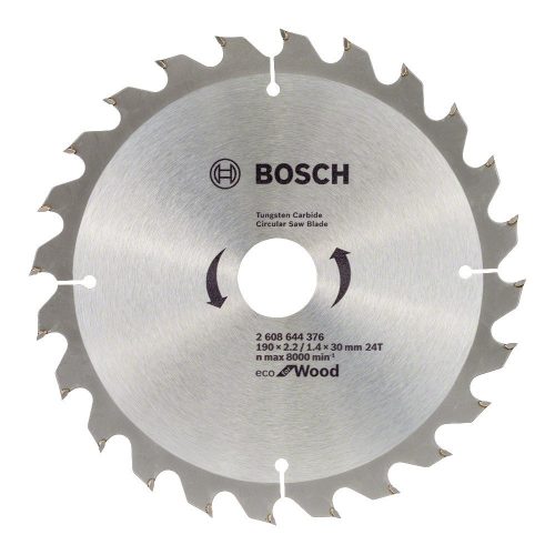Bosch körfűrészlap fához 190x1,4x30mm, 24 fog
