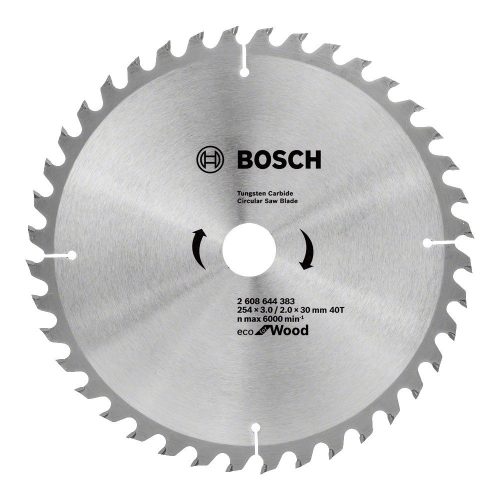 Bosch körfurészlap fához 254x2,0x30mm, 40 fog