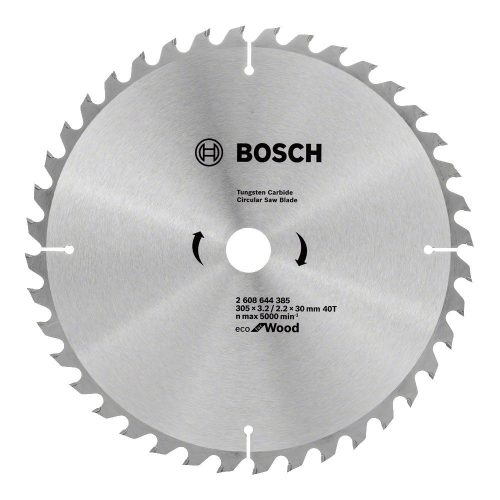 Bosch körfurészlap fához 305x2,2x30mm, 40 fog