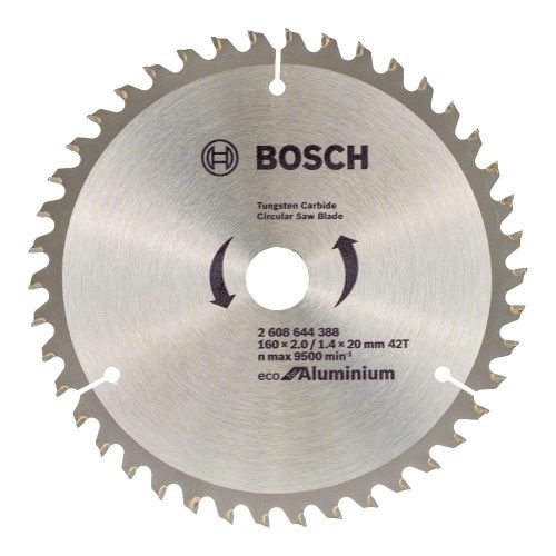 Bosch körfűrészlap alumíniumhoz 160x1,5x20mm, 42 fog