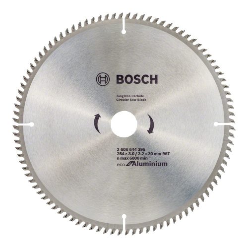 Bosch körfűrészlap alumíniumhoz 254x2,2x30mm, 96 fog